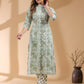 Janasya Light Cotton Floral Straight Kurta Set | Swadesiicart
