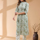 Janasya Light Cotton Floral Straight Kurta Set | Swadesiicart