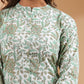 Janasya Light Cotton Floral Straight Kurta Set | Swadesiicart
