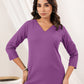 Janasya Light Cotton Solid Straight Kurta Set | Swadesiicart
