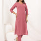 Janasya Light Cotton Solid Straight Kurta Set | Swadesiicart