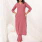 Janasya Light Cotton Solid Straight Kurta Set | Swadesiicart