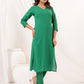 Janasya Dark Cotton Solid Straight Kurta Set | Swadesiicart