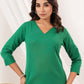 Janasya Dark Cotton Solid Straight Kurta Set | Swadesiicart