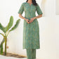 Janasya Light Cotton Paisley Straight Kurta Set | Swadesiicart