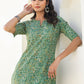 Janasya Light Cotton Paisley Straight Kurta Set | Swadesiicart