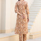 Janasya Light Cotton Floral Straight Kurta Set | Swadesiicart