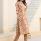 Janasya Light Cotton Floral Straight Kurta Set | Swadesiicart