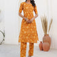 Janasya Bright Cotton Floral Straight Kurta Set | Swadesiicart