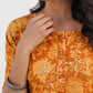 Janasya Bright Cotton Floral Straight Kurta Set | Swadesiicart