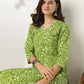 Janasya Bright Cotton Floral Straight Kurta Set | Swadesiicart