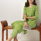 Janasya Bright Cotton Floral Straight Kurta Set | Swadesiicart