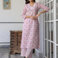 Janasya Light Cotton Floral Straight Kurta Set | Swadesiicart