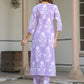 Janasya Light Cotton Floral Straight Kurta Set | Swadesiicart