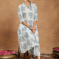 Janasya Light Cotton Floral A-Line Kurta Set | Swadesiicart