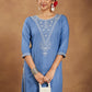 Janasya Light Rayon Blend Embroidered Straight Kurta - Swadesiicart