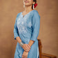 Janasya Light Rayon Embroidered Straight Kurta - Swadesiicart
