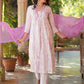 Janasya Light Cotton Tie & dye A-Line Kurta Set | Swadesiicart