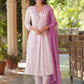 Janasya Light Cotton Tie & dye A-Line Kurta Set | Swadesiicart