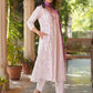 Janasya Light Cotton Tie & dye A-Line Kurta Set | Swadesiicart