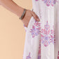 Janasya Light Cotton Floral Angrakha Kurta Set | Swadesiicart
