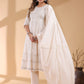 Janasya Light Cotton Ethnic Motifs Anarkali Kurta Set | Swadesiicart
