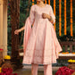 Janasya Light Cotton Ethnic Motifs Anarkali Kurta Set | Swadesiicart