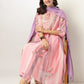 Janasya Light Georgette Embroidered A-Line Kurta Set | Swadesiicart