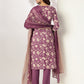 Janasya Dark Rayon Blend Floral Straight Kurta Set | Swadesiicart