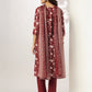Janasya Dark Rayon Blend Floral Straight Kurta Set | Swadesiicart