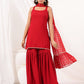Janasya Dark Rayon Solid Straight Kurta Set | Swadesiicart