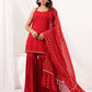 Janasya Dark Rayon Solid Straight Kurta Set | Swadesiicart