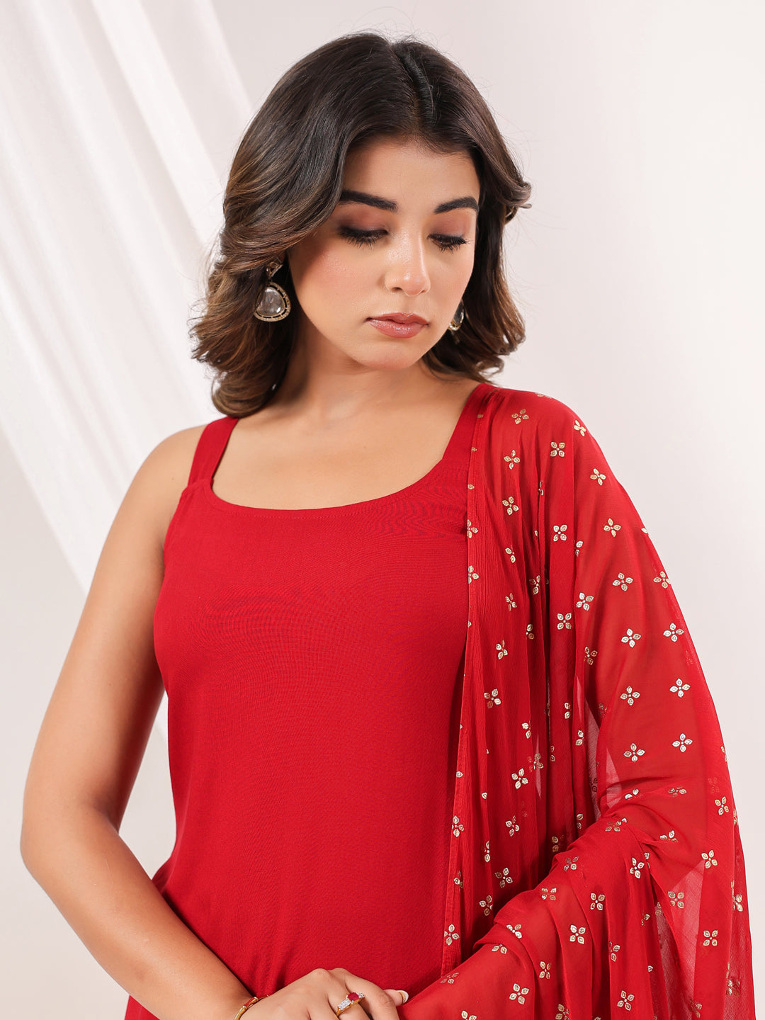 Janasya Dark Rayon Solid Straight Kurta Set | Swadesiicart
