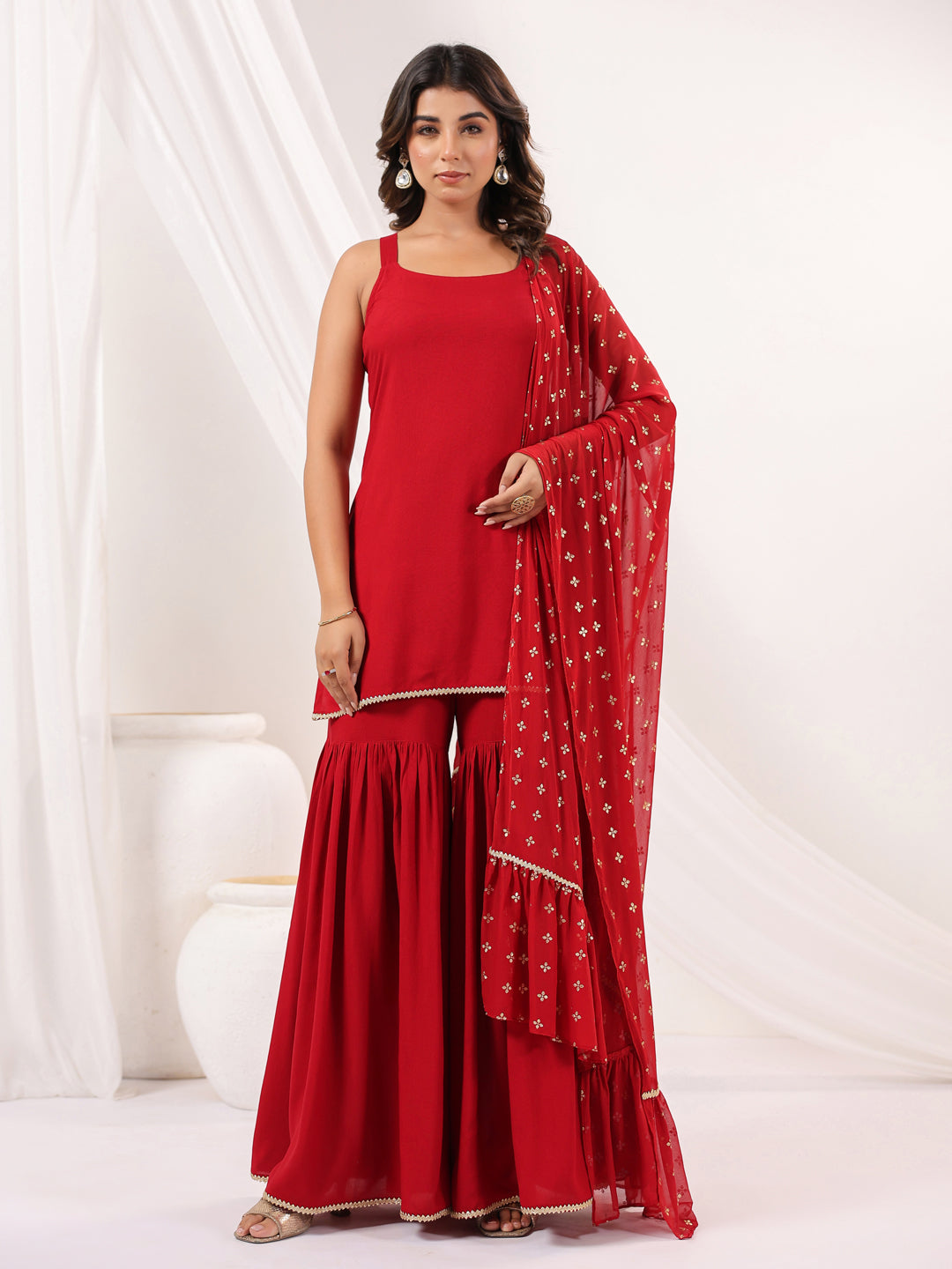 Janasya Dark Rayon Solid Straight Kurta Set | Swadesiicart