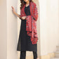 Janasya Dark Silk Blend Solid Straight Kurta Set | Swadesiicart