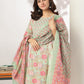 Janasya Light Cotton Floral A-Line Kurta Set | Swadesiicart
