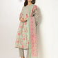 Janasya Light Cotton Floral A-Line Kurta Set | Swadesiicart