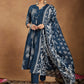 Janasya Bright Cotton Floral A-Line Kurta Set | Swadesiicart