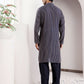 Blue Modal Silk Designer Printed Men's Kurta - Mahotsav