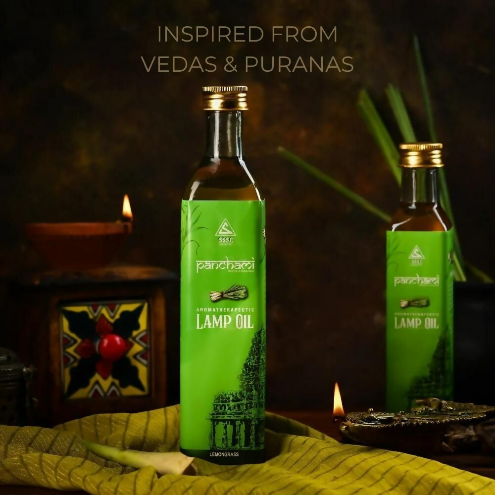 Panchami Sacred Fragrances - Lemongrass Lamp Oil | Swadesiicart