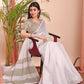 Shree Shyam Fashion The White Loom White Linen Cotton Saree