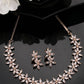 NVR Women Gold-Polished Cz Stone Handcrafted Jewellery Set - Swadesiicart