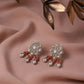 Diamond & Semi Precious Stone Earrings- Ruby Raang | Swadesiicart
