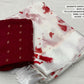 Red Poly Georgette Tie and Dye Saree with Unstitched Blouse - Hiral Fashion | Swadesiicart