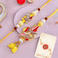 trueBrowns X Voylla Faux Pearls And Kundan Gems Bhaiya Bhabhi Lumba Rakhi | Swadesiicart