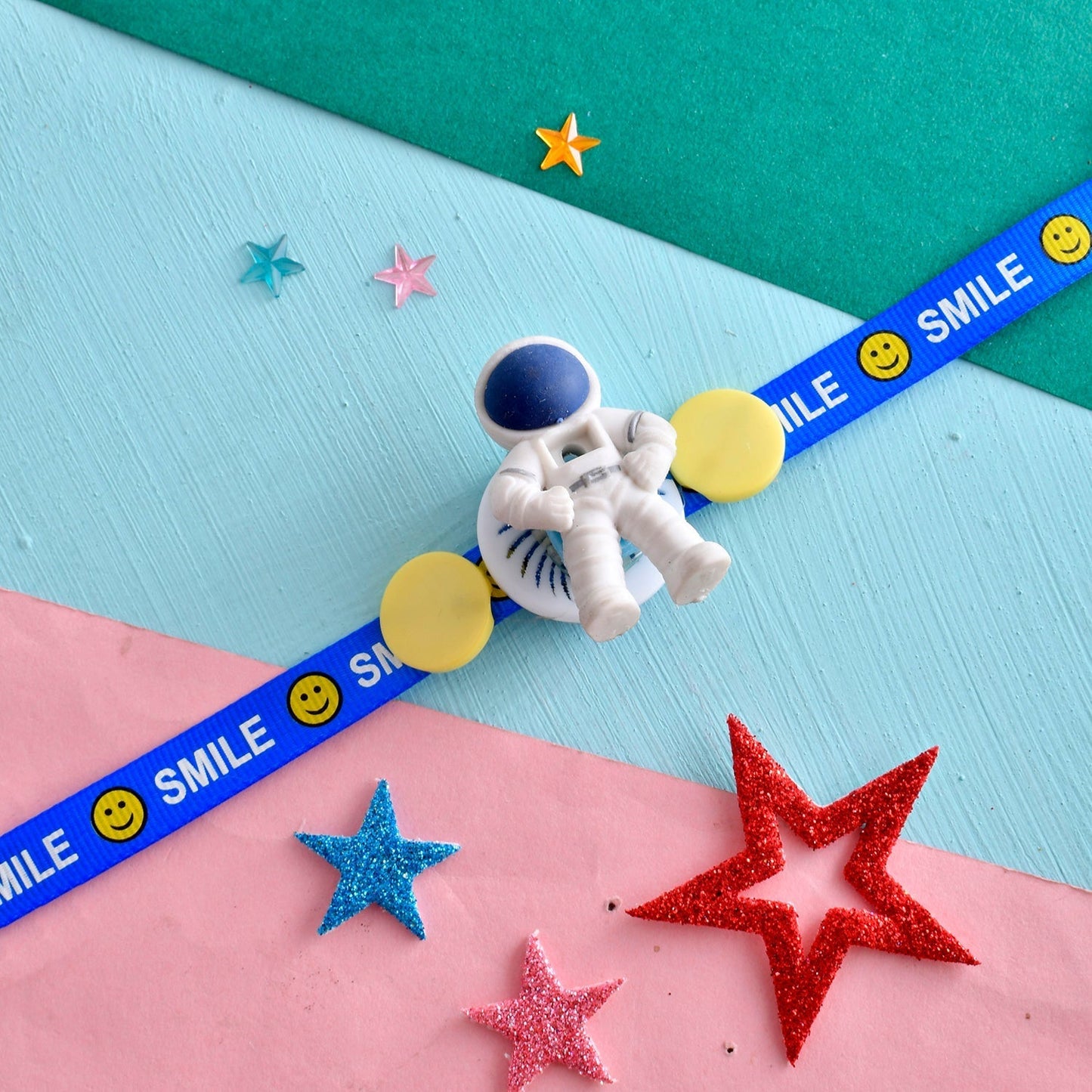 trueBrowns X Voylla Colourful Astronaut Kids Rakhi For Kids | Swadesiicart