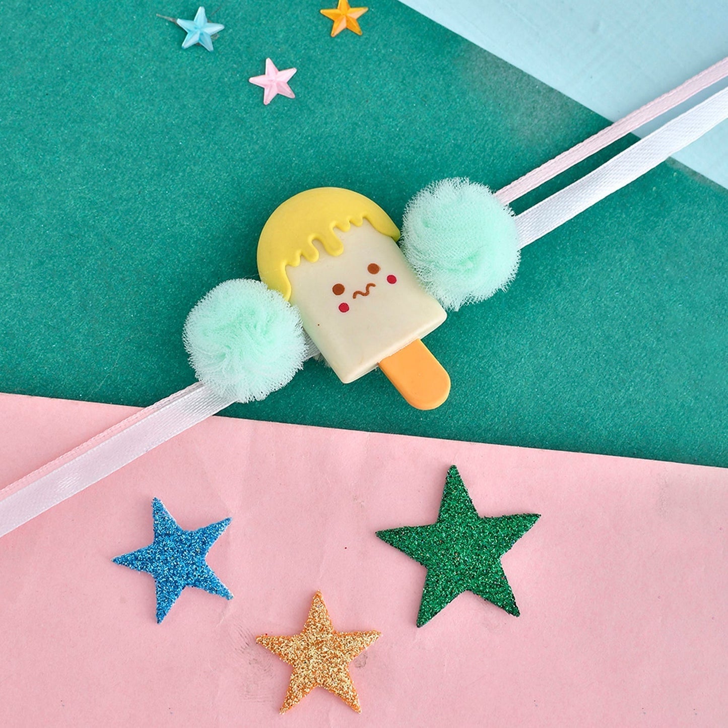 trueBrowns X Voylla Colourful Ice Cream Motif Kids Rakhi For Kids | Swadesiicart