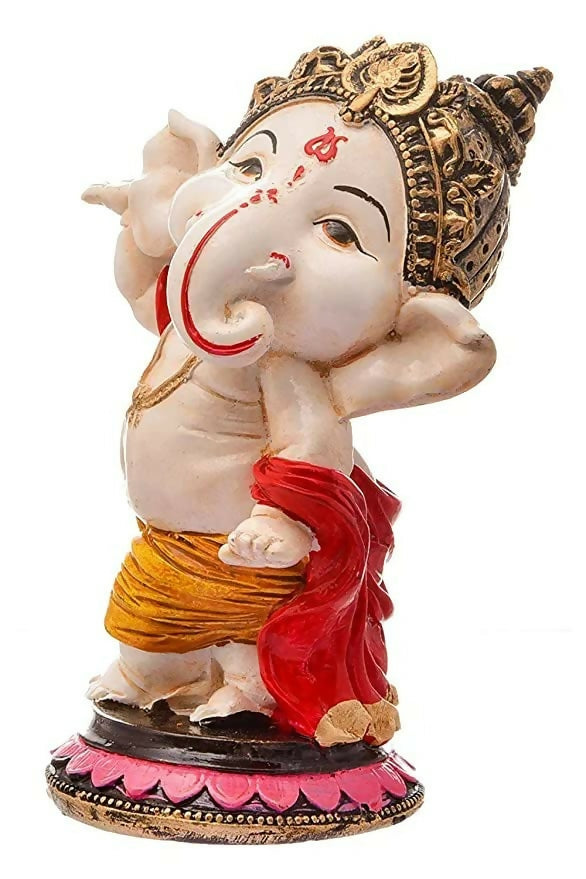 Dequera Polyresin Eco Friendly Lord Ganesha Ganpati Idol - Swadesiicart