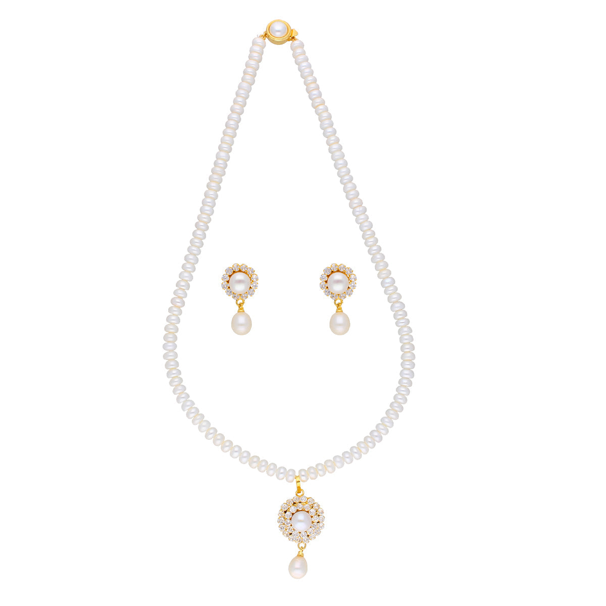 J Pearls Royal Pearl Set - Swadesiicart