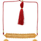 Ruby Raang Golden Choker with Round Studs | Swadesiicart
